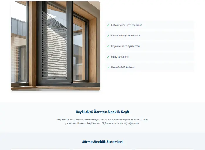 Beylikdüzü sineklik modelleri